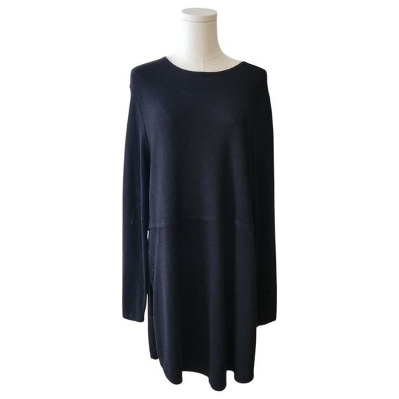J. Jill Black Light Tunic Sweater Size Large - Picture 2 of 5